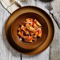 PIATTO TERRACOTTA CM.25  COUSCOUS BROWN BISCUIT