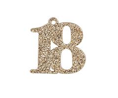 DECORO 18 LEGNO GLITTER GOLD PZ.12