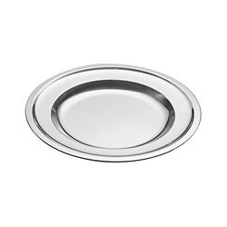 VASSOIO INOX TONDO CM.41 BORDATO DA PORTATA