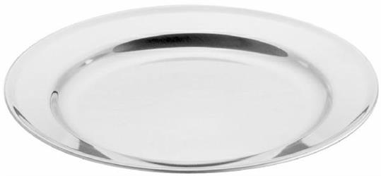 PIATTO INOX PIANO CM.22