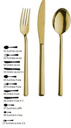 FORCHETTA INOX TAVOLA   SYNTHESIS GOLD Sp.3 MM.