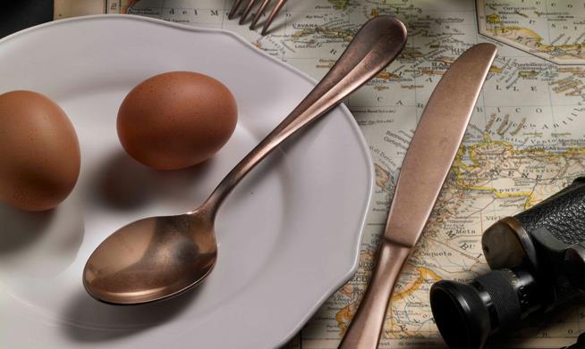 CUCCHIAIO INOX TAVOLA   BAGUETTE ALCHIMIQUE BRONZE