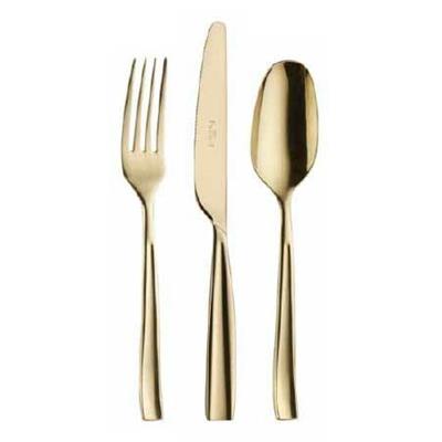 FORCHETTA INOX DOLCE INFINITO TREASURE GOLD PVD