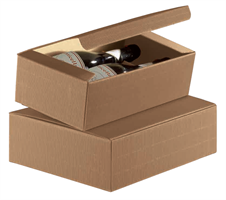 SCAT. 3 BOTTIGLIE UNICA ONDA AVANA 34X27X10