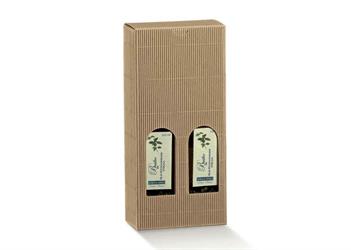 SCAT. PETIT 2 BOTTIGLIE ONDA AVANA 110X55X240