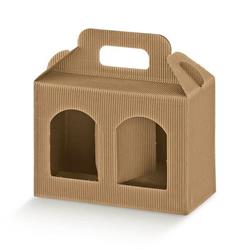 SCAT. PORTA VASI 2 FINESTRE 17X8X15 ONDA AVANA