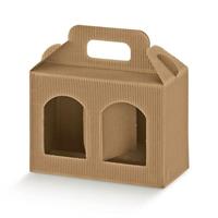 SCAT. PORTA VASI 2 FINESTRE 17X8X15 ONDA AVANA