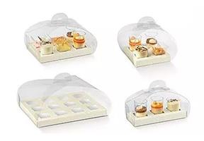 SCAT. TORTINA TRASPARENTE 90X90X80