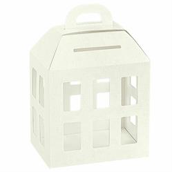 SCAT. LANTERNA C/FESSURA E PVC 30X22X36 TELA BIANCA