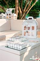 SCAT. LANTERNA C/FESSURA E PVC 30X22X36 TELA BIANCA