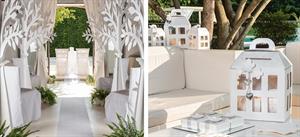 SCAT. LANTERNA CON PVC  PELLE BIANCA 30X22X36