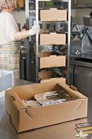 SCAT. CASSETTA CARTONE  AVANA 235X155X75