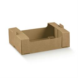 SCAT. CASSETTA CARTONE  AVANA 32X22X10