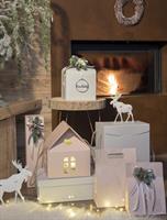 SCAT. CESTA MATELASSE'  GRIGIO 40X30X12