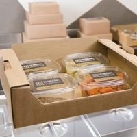 SCAT. CASSETTA CARTONE  AVANA 39X29X11 VETRINETTA