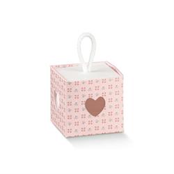 SCAT. CUBO CON CORDINO  5X5X5 BLOOM ROSA