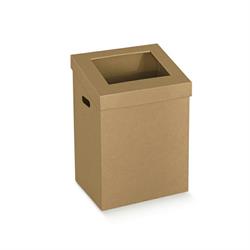 CESTINO IN CARTONE AVANA CON FORO CM.39X30X556