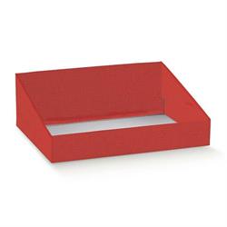 SCAT. VASSOIO ESPOSITORE LINO ROSSO 50X37X16