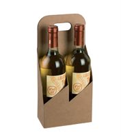 CESTELLO 4 BOTTIGLIE    AVANA CM.18X18X35