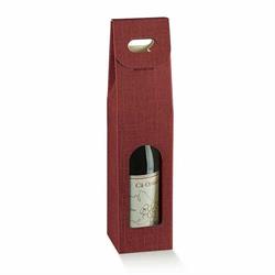 SCAT. 1 BOTTIGLIA SETA  BORDEAUX 9X9X38