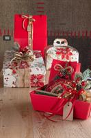 SCAT. PANETTONE 330X250X350 LINO ROSSO