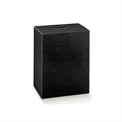 SCAT. 6 BOTTIGLIE SETA  NERO CUBOTTO 27X18X34