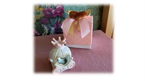 SCATOLA FLEUR MATELASSE' ROSA 7X7X7