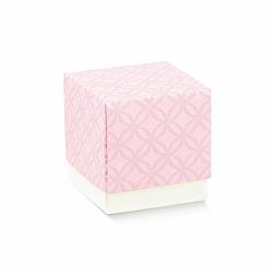 SCATOLA FLEUR MATELASSE' ROSA 5X5X5