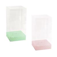 FONDI RIALZATI CON FORO MATELASSE' ROSA 21X21X5 H.