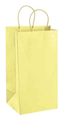 SHOPPER CARTA C/CORDINO MATELASSE' GIALLO 23X10X30