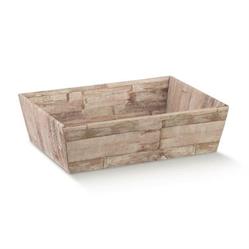 SCAT. VASSOIO CONICO    WOOD 23X17X8