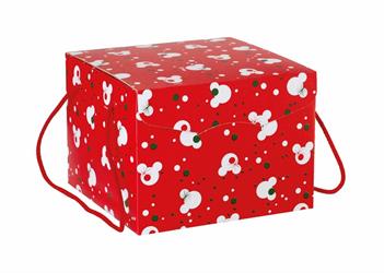 SCAT. SEGRETO C/CORDINO MICKEY XMAS 29X35X19