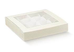 SCAT. PRATICA C/INSERTO E FIN. 16X8X3 PELLE BIANCA