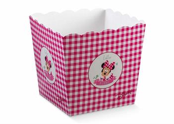 VASO CONICO 150X150X180  MINNIE PARTY ROSA