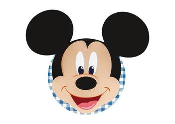 BIGLIETTO CARTONE TESTA MICKEY BLU D.120