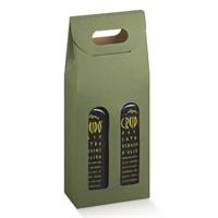 SCAT. OLIVIA 2 BOTT. CON MANICO VERDE 13X6,5X33,5