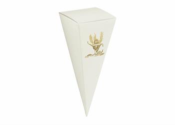 SCAT. CONO AVORIO CON CALICE SIGNUM GOLD