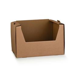 SCAT. CASSETTA CARTONE  AVANA 59X39X11 VETRINETTA