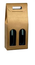 SCAT. 2 BOTTIGLIE SKIN  ORO 18X9X38,5