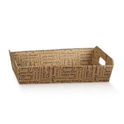 SCAT. CESTA 31X22X9 WORDS AVANA