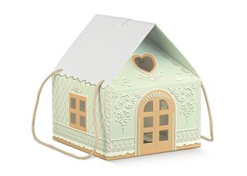 SCAT. CASETTA C.CORDINO  245X245X15 GREEN LITTLE HOUSE