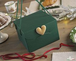 SCAT. SEGRETO C/CORDINO SPOT VERDE 21X21X21 KG.1ALTO