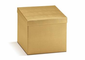 SCAT. FONDO+COP. 30X30X12 SETA ORO