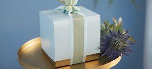 SCAT. FLEUR 5X5X5 AZZURRO GOLD