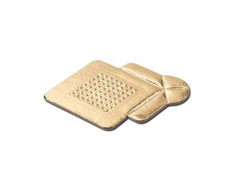 PIATTINO QUADRATO ORO   FENICE MM.3,5 MONOPORZIONE