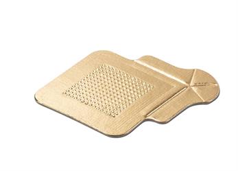 PIATTINO QUADRATO ORO   FENICE CM.6X6 MONOPORZIONE