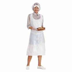 GREMBIULE POLIETILENE   25 MY. PZ. 100 BIANCO MONOUSO