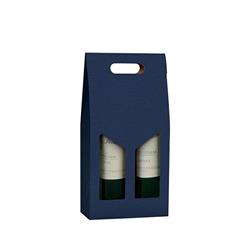 SCAT. 2 BOTTIGLIE BLU'  GOFFRATA 18X9X38