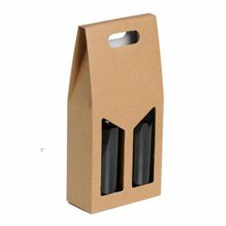 SCAT. 2 BOTTIGLIE AVANA GOFFRATA 18X9X38