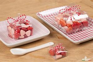 SCAT. TORTINA TRASPARENTE 55X55X50